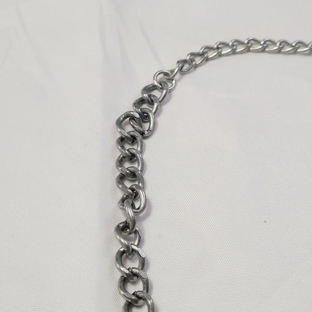 Women's Statement Bib Necklace OS Silver Rhinestone Tiered Boho Crystal U46